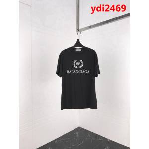 BALENCIAGA巴黎世家 19ss 麥穗雙B短袖 定制面料 七色可選百搭款 男女同款 ydi2469