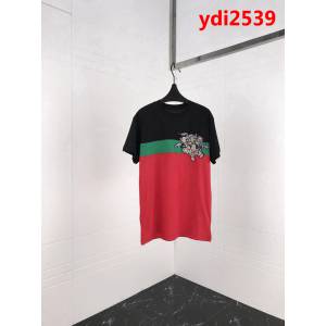 GUCCI古馳 19早春 豬年限定款 三只小豬繡花章仔拼色 男款短袖Tee ydi2539
