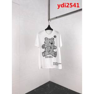 pp 19ss早春 燙鑽小熊短袖 大幅度進口奧鑽燙鑽工藝 定制絲光棉  ydi2541