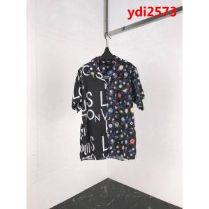 LV路易威登 19ss Galaxy星空系列 銀河行星圖案 活性印花工藝 無膠感 原版真絲混紡面料 高版本男女同款 ydi2573