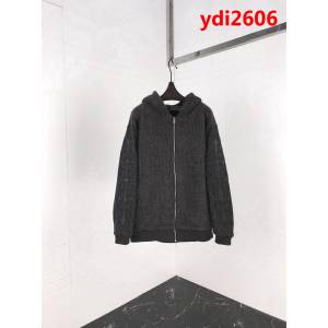 Chrome hearts 克羅心 18ss冬季新款 加厚 OS寬鬆版型 刺繡拼皮大毛衣外套 男女同款 ydi2606
