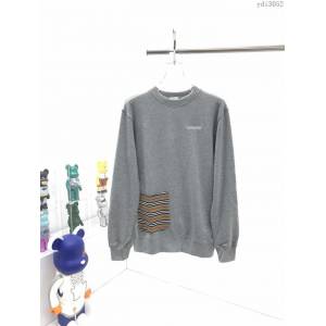 Burberry男裝 巴寶莉新款口袋拼接衛衣 Burberry高版本圓領衛衣  ydi3052