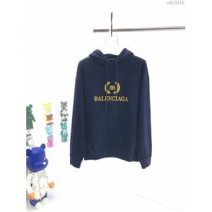 Balenciaga男裝 巴黎世家20年秋冬新款麥穗徽標印花連帽衛衣 男女同款  ydi3112