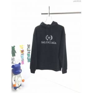 Balenciaga男裝 巴黎世家20年秋冬新款麥穗徽標印花連帽衛衣 男女同款  ydi3113