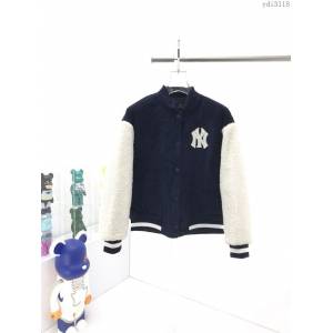 MlB男裝 燈芯絨羊羔毛棉服棒球服 夾棉加厚款  ydi3118