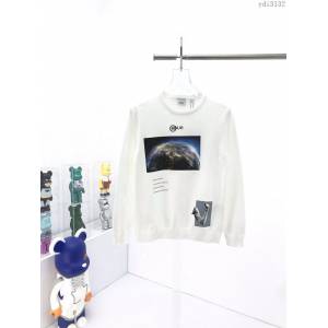 Burberry男裝 巴寶莉秋冬新款星球印花白色毛衣 男女同款  ydi3132