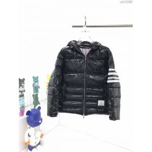ThomBrowne男裝 TB秋冬新款紅色四杠羽絨連帽外套 高品質黑色男女同款  ydi3180