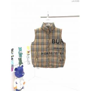 Burberry男裝 巴寶莉20早秋新品 膠印字母格紋棉服馬甲  ydi3188