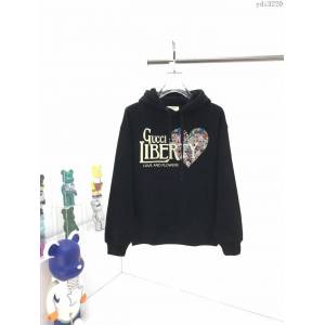 Gucci男裝 古奇2020最新爆款LIBERTY花卉印花連帽衛衣 男女同款  ydi3220