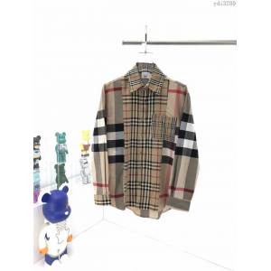 Burberry男裝 巴寶莉新款鑲拼格紋襯衫 男女同款  ydi3280