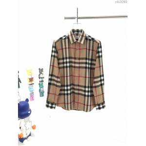 Burberry男裝 巴寶莉新款格紋棉質法蘭絨襯衫 Burberry男士格子襯衫  ydi3293