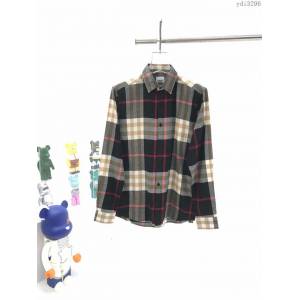 Burberry男裝 巴寶莉新款格紋棉質法蘭絨襯衫 Burberry男士格子襯衫  ydi3296