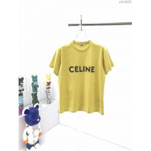 CELINE男裝 賽琳20SS膠囊系列柳丁裝飾短袖 寬鬆版型  ydi3433