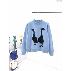 Loewe男裝 羅意威20SS最新天鵝植絨圖案套頭圓領衛衣 情侶款刺繡貼片LOGO衛衣  ydi3501