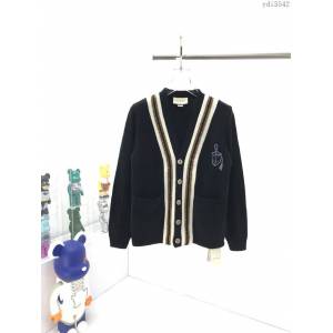 Gucci男裝 古奇2020最新爆款飾錨鉤勳章羊毛開衫外套  ydi3542